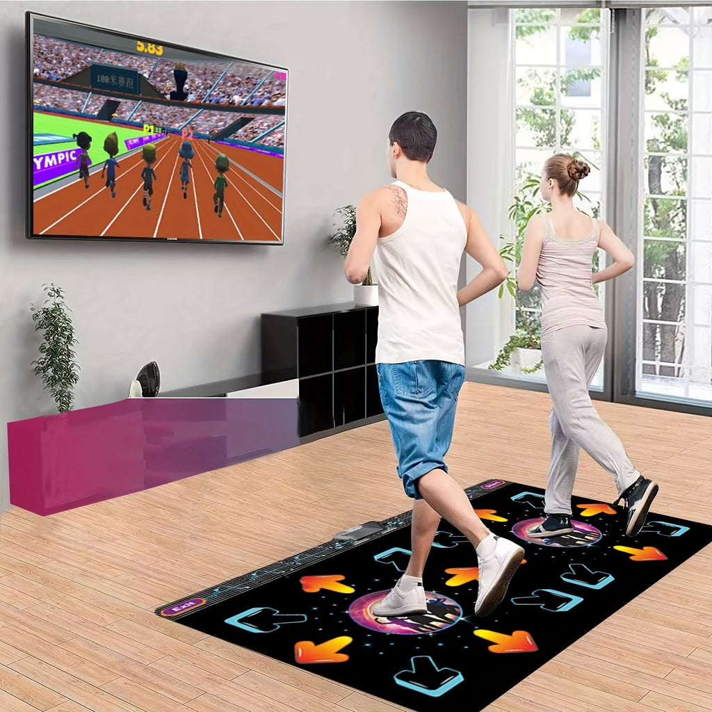 2-Player Dance Mat Game with Motion Sensors & HD Interactive Fitness Gameplay