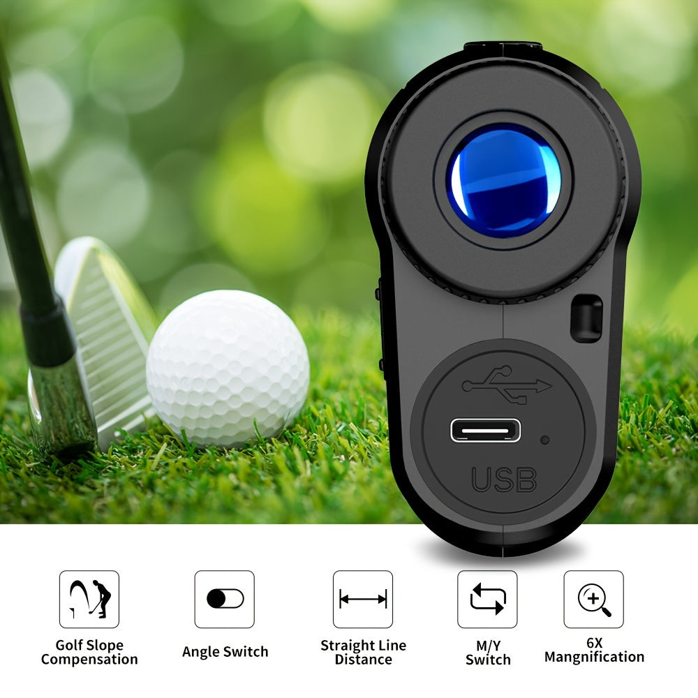 Golf Rangefinder with Slope Compensation & Flag Lock Vibration