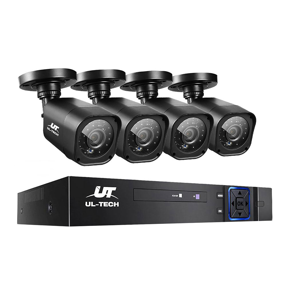 1080P 4-Channel CCTV Security Camera System with 5-in-1 DVR, HDMI & Remote Viewing