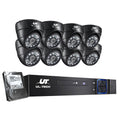 1080P 8-Channel CCTV Security System with 8 Dome Cameras & 1TB DVR Storage