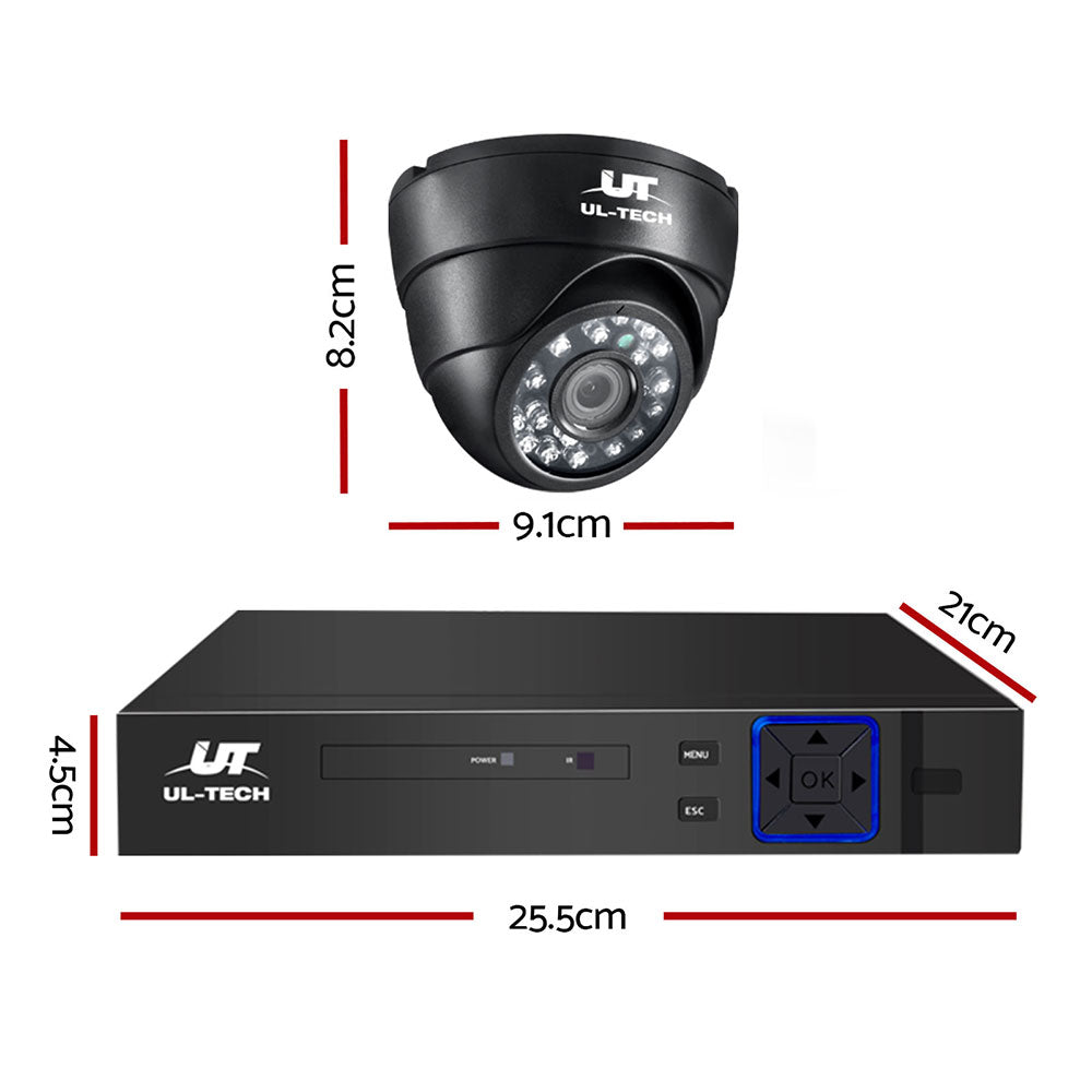 1080P 8-Channel CCTV Security System with 8 Dome Cameras & 1TB DVR Storage