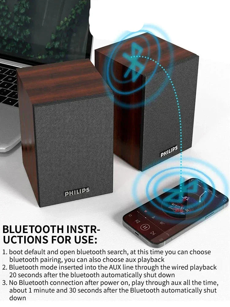 Wooden Bluetooth Speaker (Brown)