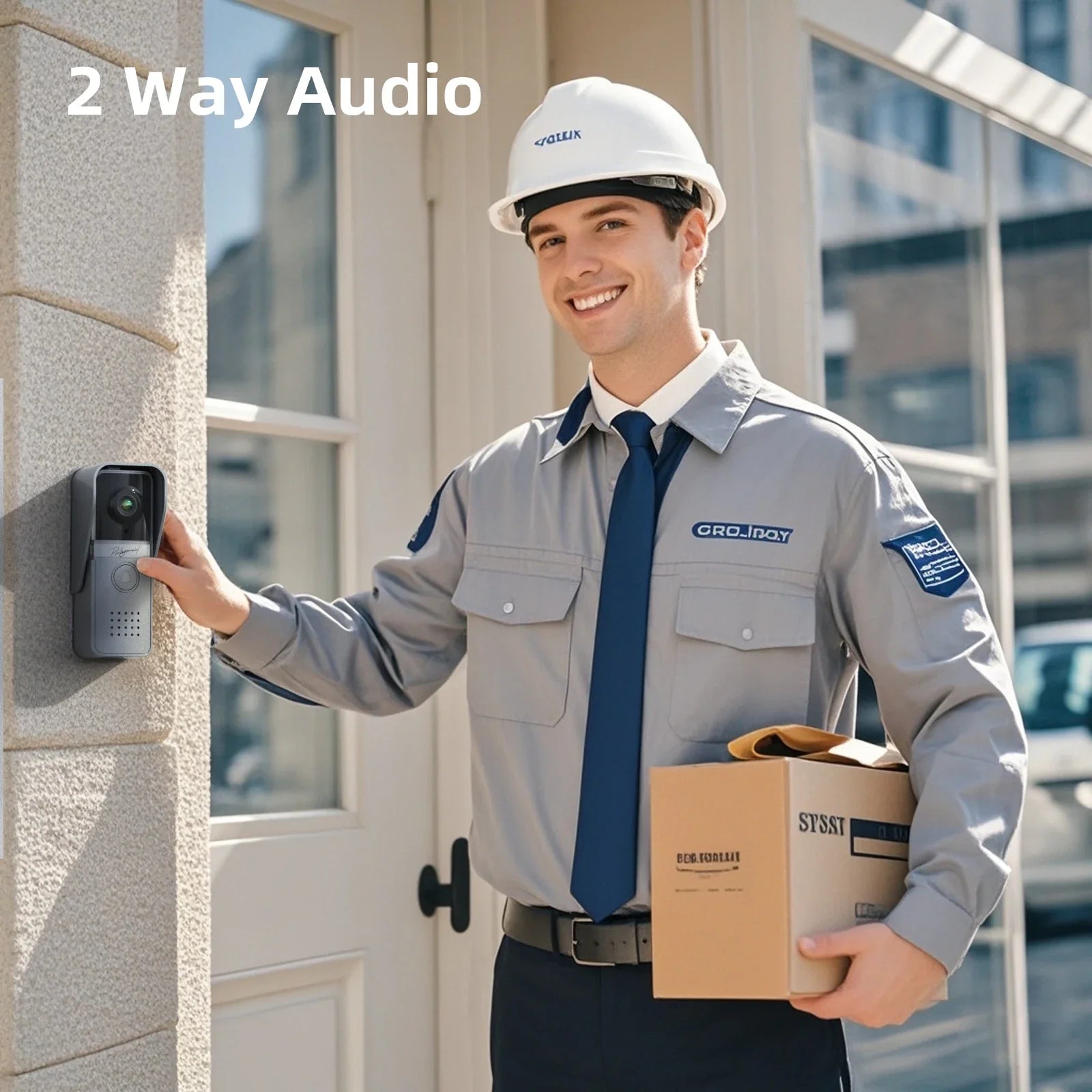 7-Inch HD Video Doorbell Intercom System with Night Vision & Two-Way Audio