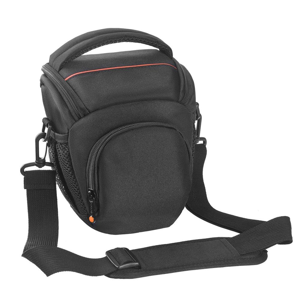 Water-Resistant DSLR Camera Shoulder Bag Crossbody Case – Black
