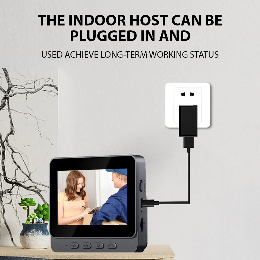 2.4G Wireless Video Intercom Doorbell with 4.3” IPS Screen & Night Vision