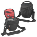 Water-Resistant DSLR Camera Shoulder Bag Crossbody Case – Black