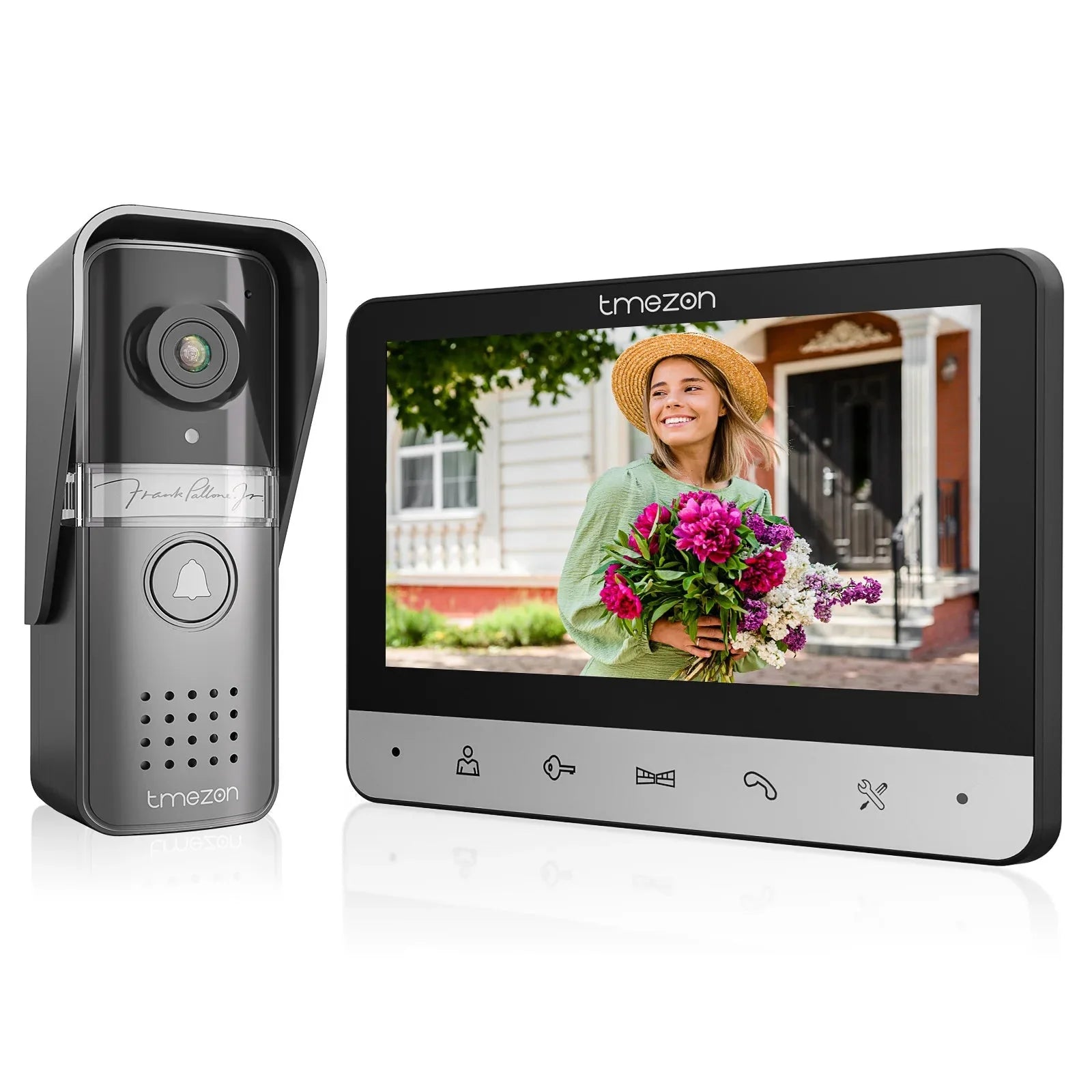 7-Inch HD Video Doorbell Intercom System with Night Vision & Two-Way Audio