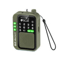 Pocket FM Radio Bluetooth Speaker with Recording & TF Card Playback – Green