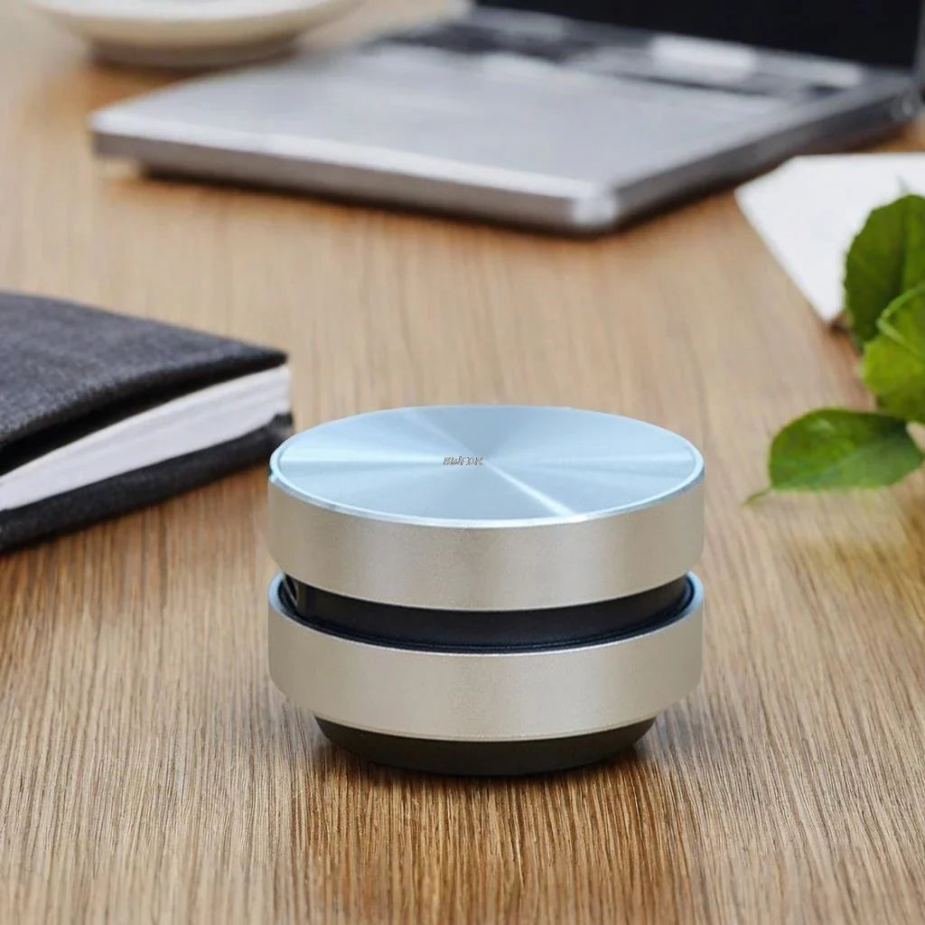 Bone Conduction Bluetooth Speaker with 360° Surface Sound & Stereo Pairing (Silver)