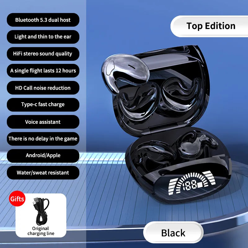 Mini Noise Cancelling Wireless Sports Earbuds – Bluetooth 5.3 TWS Headphones