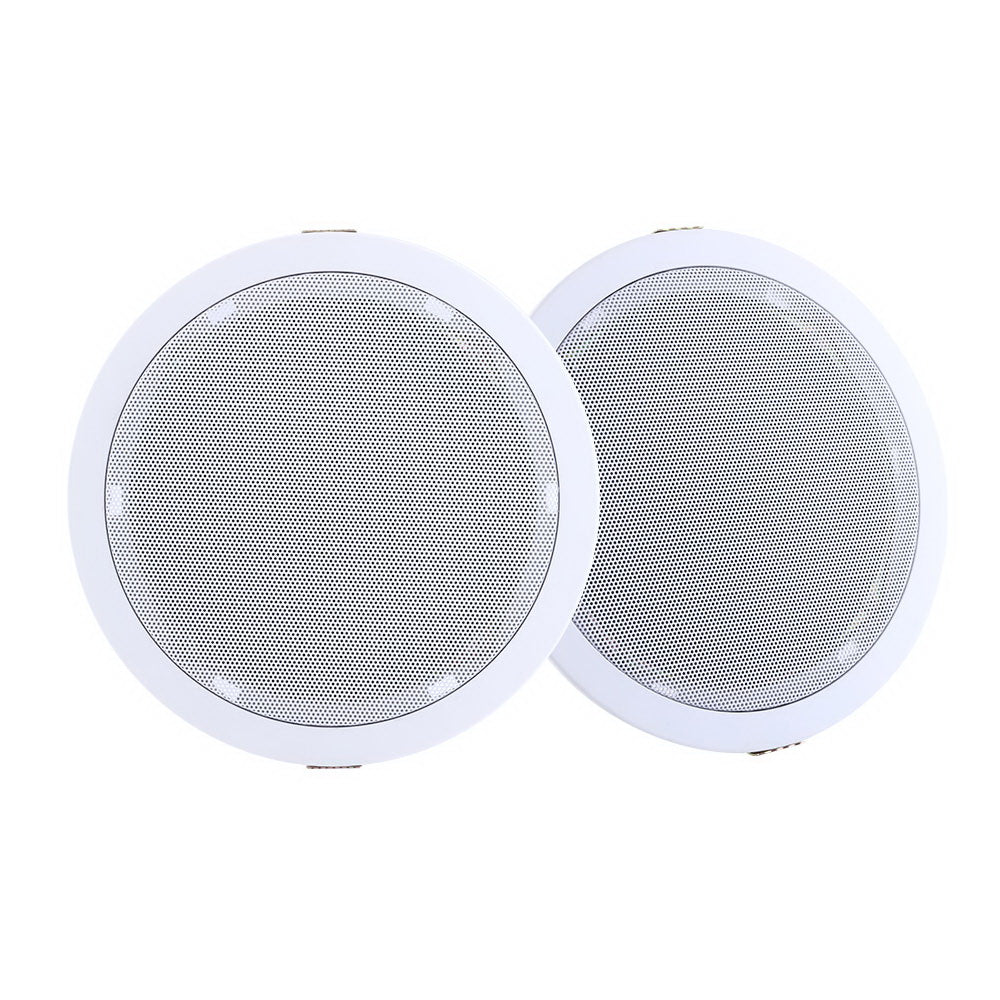 2x 6-Inch In-Ceiling Speakers 80W Stereo Home Theatre & Multi-Room Audio System