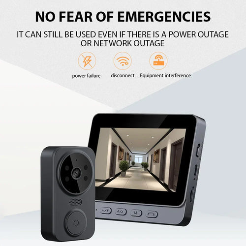 2.4G Wireless Video Intercom Doorbell with 4.3” IPS Screen & Night Vision