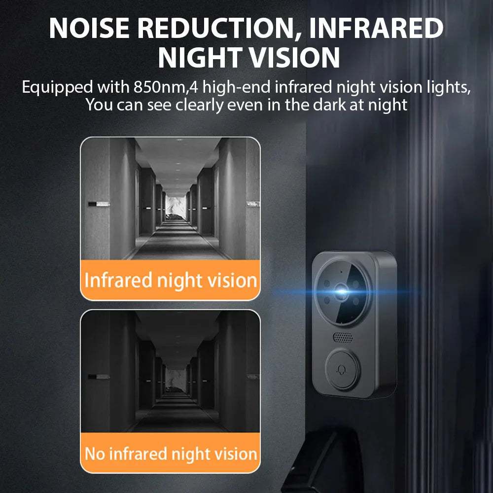 2.4G Wireless Video Intercom Doorbell with 4.3” IPS Screen & Night Vision