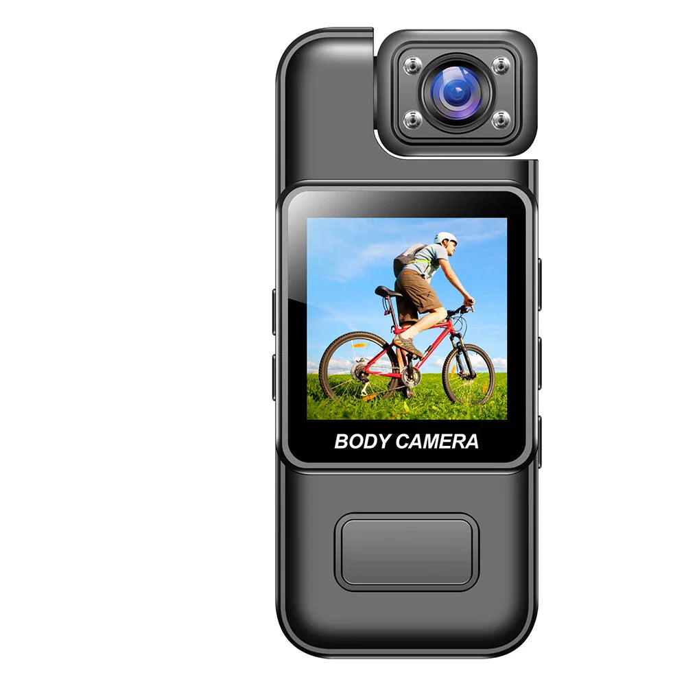 WiFi Mini Body Camera – 4K HD Wearable Recorder (Black)