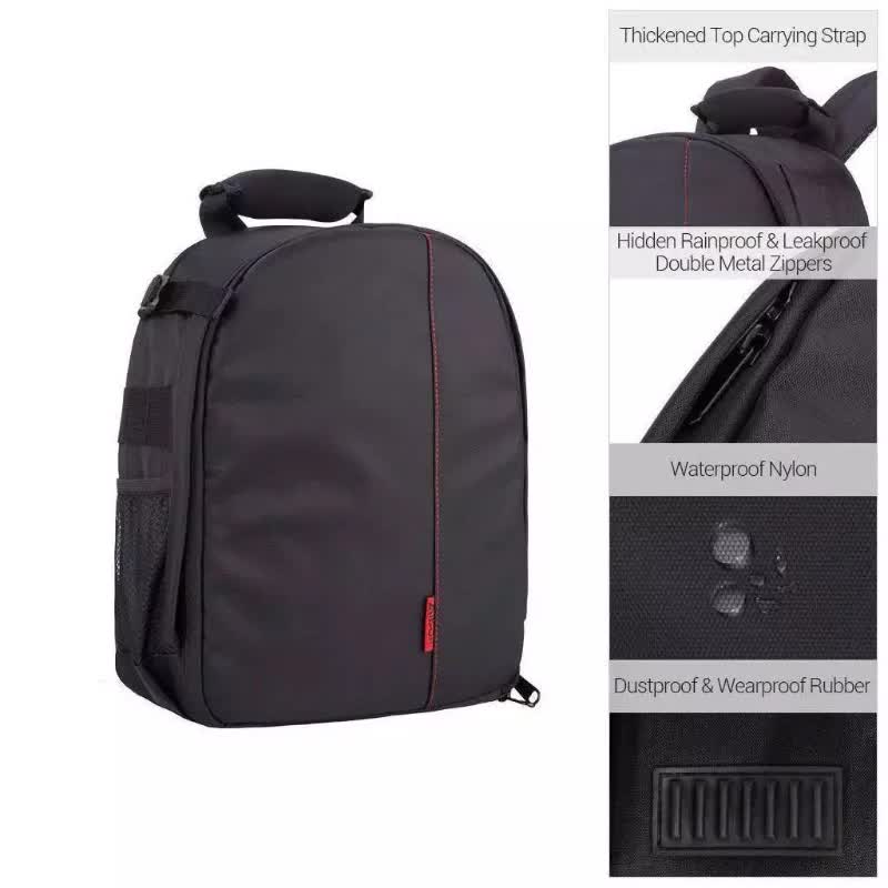 Water-Resistant DSLR Camera Backpack with Tripod Holder – Lightweight Photography Travel Bag