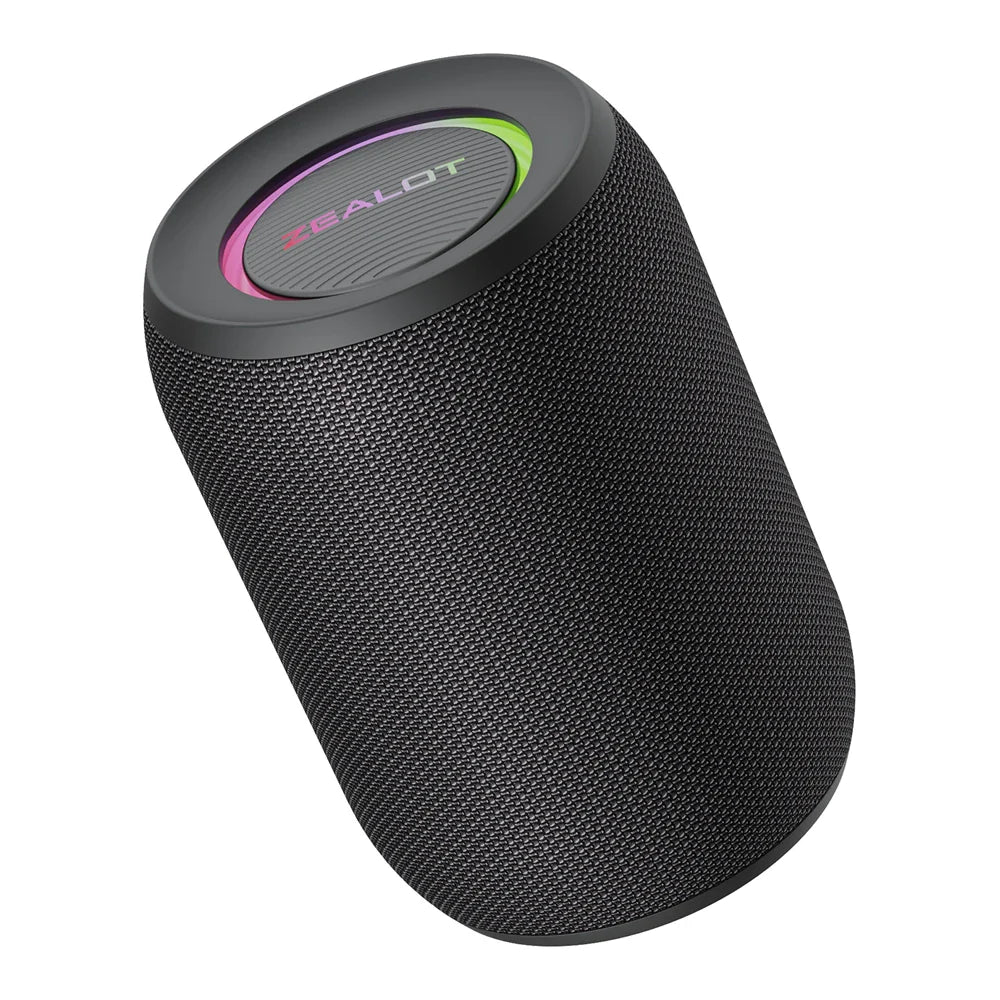 Waterproof Bluetooth Speaker with 15W Stereo Sound & 15H Playtime (Black)