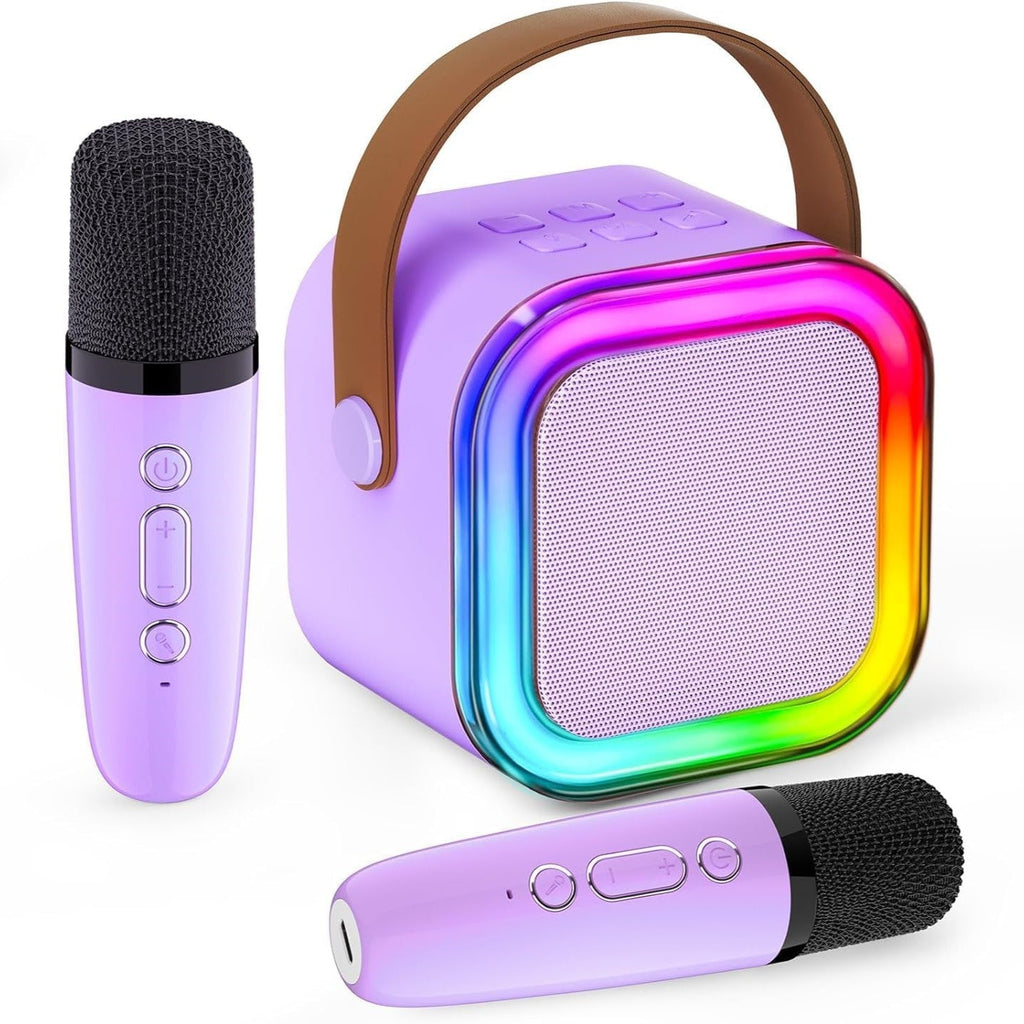 Wireless Mini Karaoke Machine with 2 Microphones