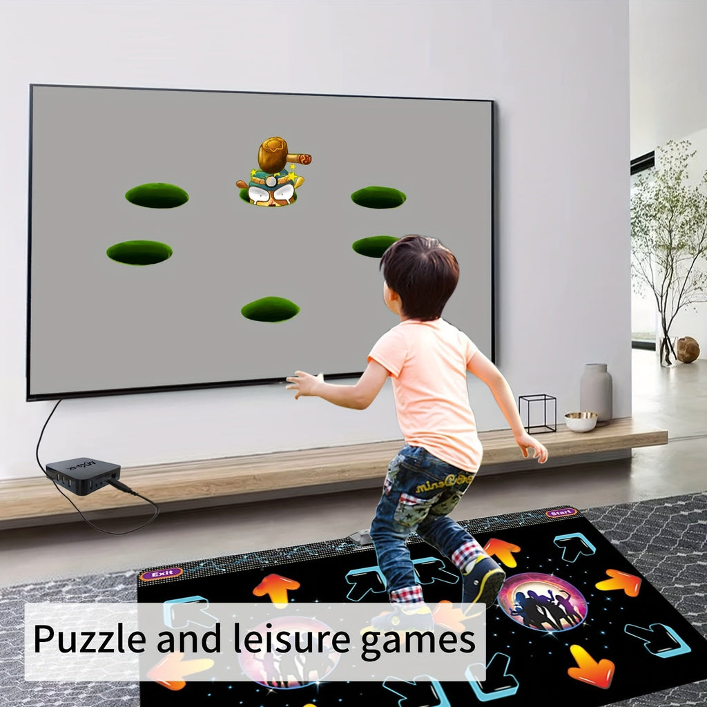 2-Player Dance Mat Game with Motion Sensors & HD Interactive Fitness Gameplay