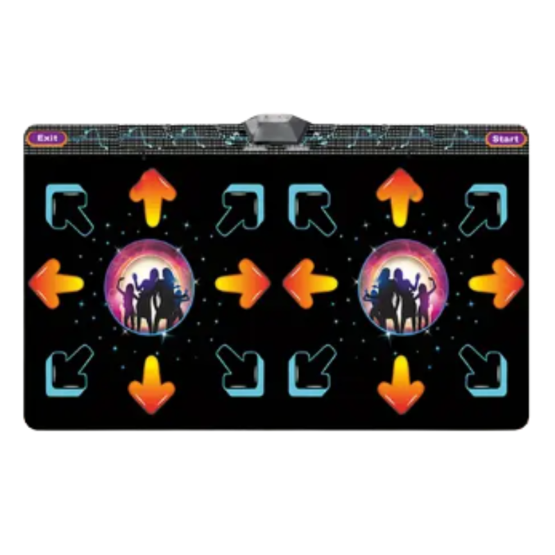 2-Player Dance Mat Game with Motion Sensors & HD Interactive Fitness Gameplay