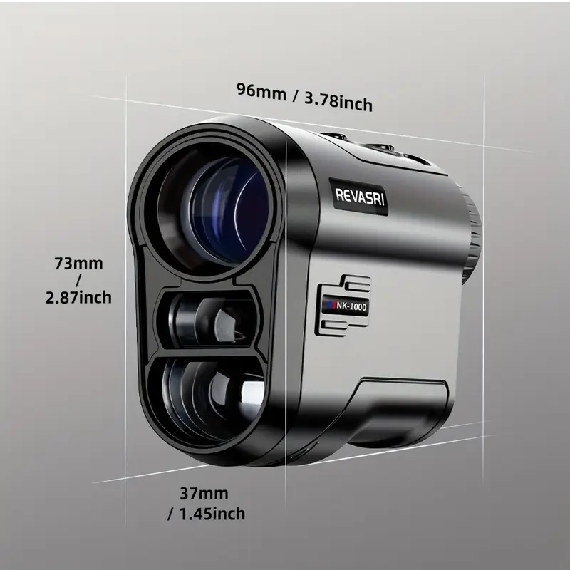 Golf Rangefinder with Slope Compensation & Flag Lock Vibration